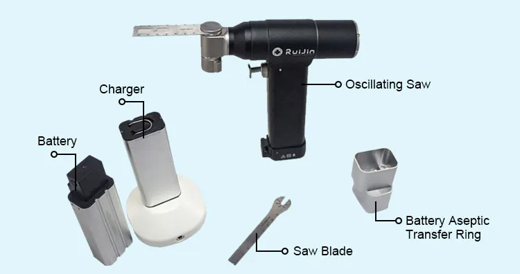 Medical Device Durable Bone Saws Imported Motor with Surgical Blades