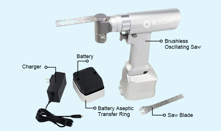 Orthopedic Surgical Oscillating Saw with Two Batteries Es-1011